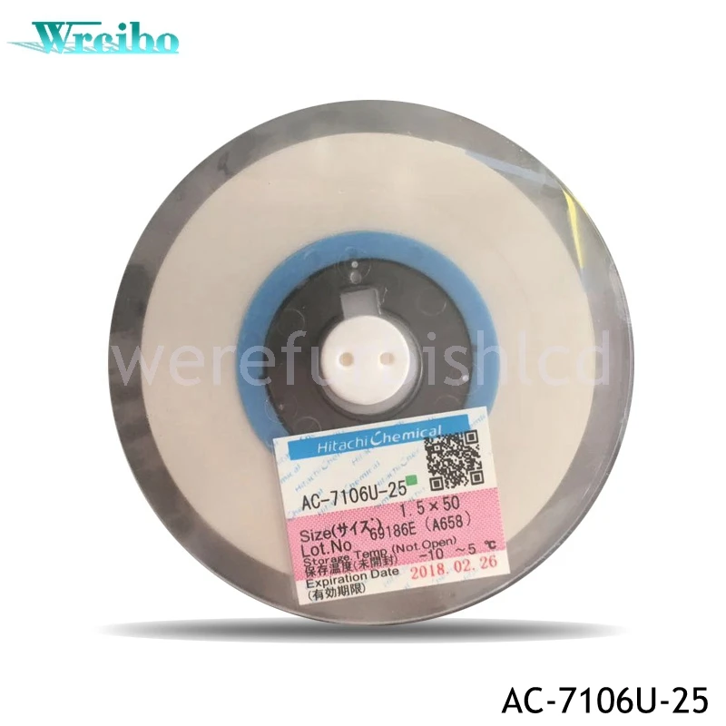 Wrcibo для Hitachi AC 7106U 25 W1.5mm L50m проводящая пленка ACF клей ремонта ЖК дисплея на COG и COF FPC