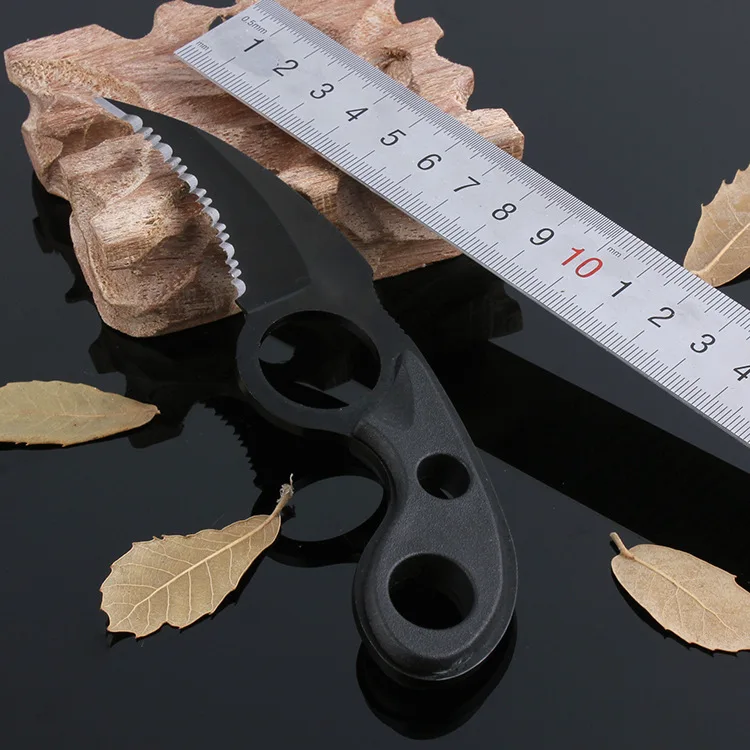 Swayboo outdoor defensive claw - sawtooth bear scabbard survival knife camping mini training fixed kifen | Инструменты