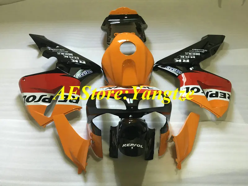Комплект обтекателей для мотоцикла под заказ CBR600RR 03 04 CBR600 F5 2003 2004 Красный Черный