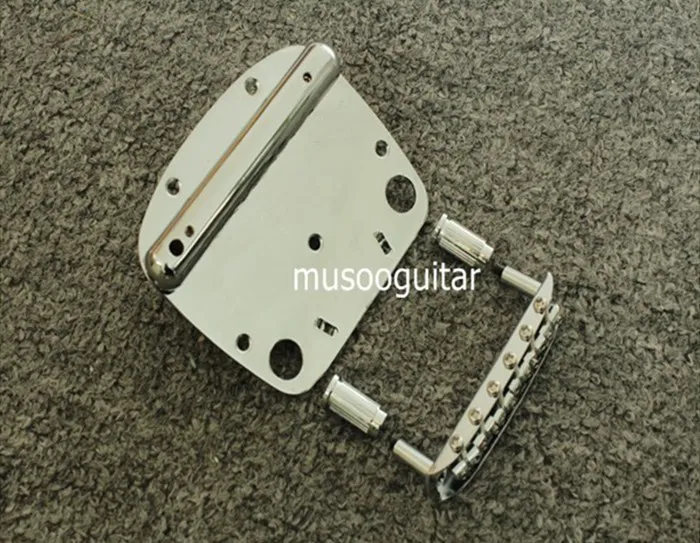 Tremolo Trem Vibrato мостовая и задняя часть с рычагом для Mustang Chrome|Детали аксессуары