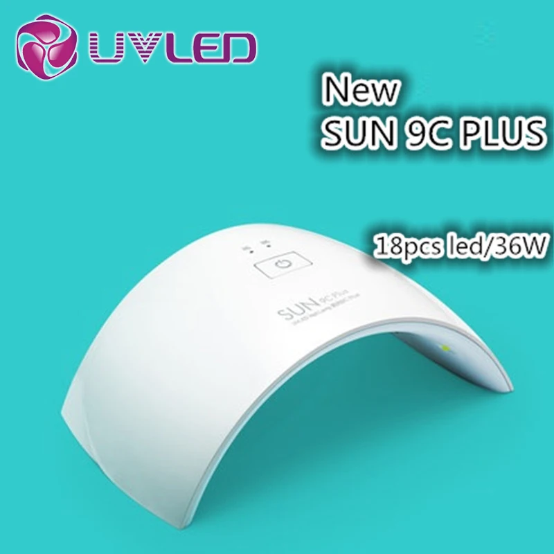Защита от солнца 9c плюс 36 Вт УФ светодиодные лампы для ногтей сушилка с 30 s/60 s