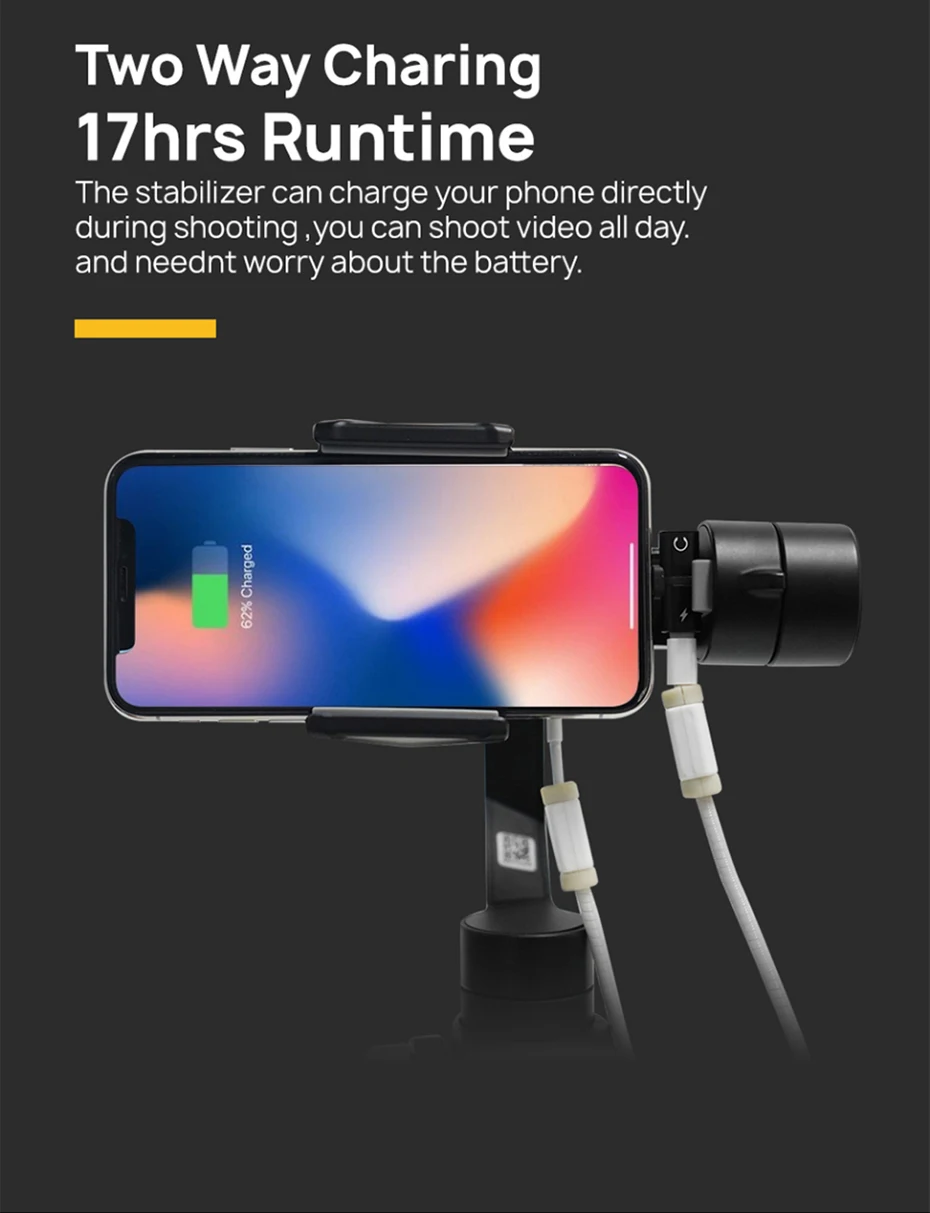 Freevision VILTA-M Pro 3-осевой шарнирный стабилизатор для смартфона стабилизатор для iPhone samsung w/устройство непрерывного изменения фокусировки камеры& Zoom колеса Уход за кожей лица/слежение за объектом
