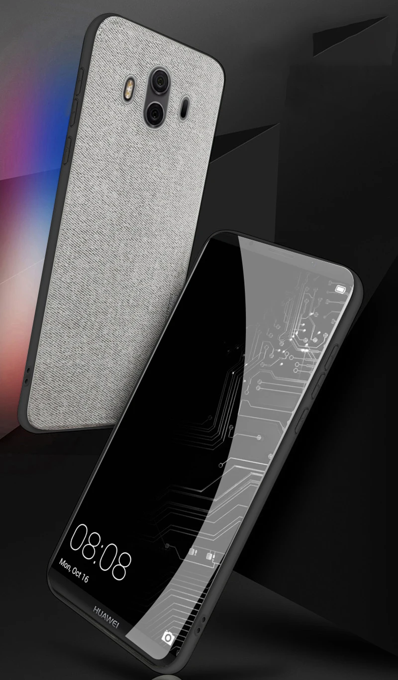 Ультратонкий Мягкий ТПУ силиконовый матовый чехол для телефона для huawei mate 10 Pro P10 20 винтажный Матовый Бизнес-чехол противоударный