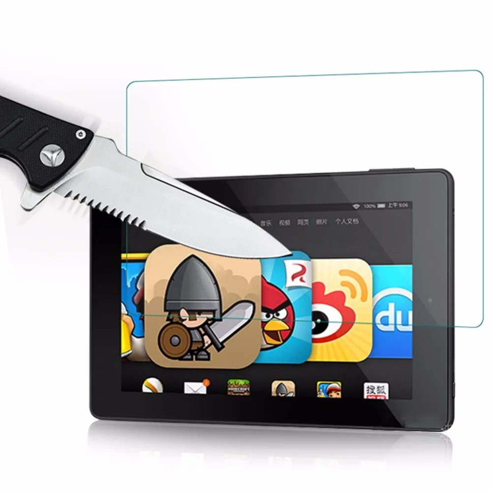 Для Amazon Kindle Fire 7 (5th Gen 2015 &amp 7th 2017) &quotпланшет Премиум 0 26 мм закаленное стекло Защита