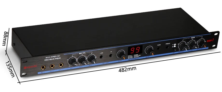 Oupushi профессиональный цифровой усилитель процессор 2 способа Hi-Fi аудио динамик делитель частоты стерео кроссовер