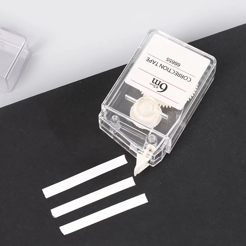 1pc Transparent Correction Tape Material Escolar Students School Corrector Tools Kawaii Stationery Kids Gifts Office