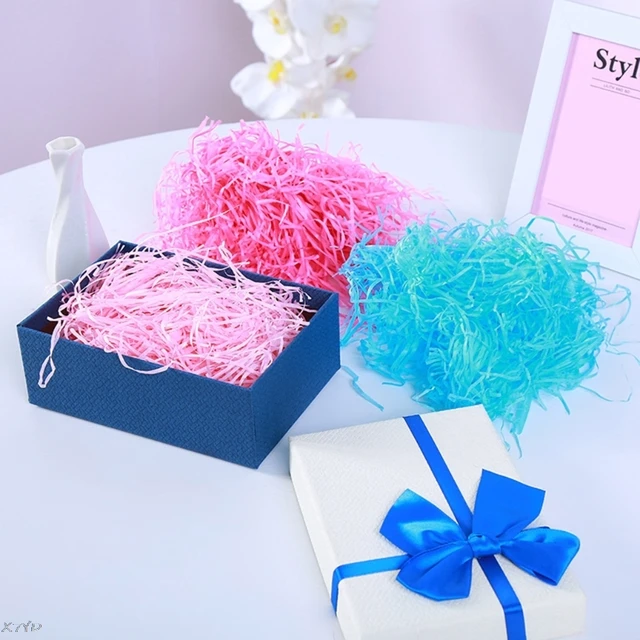 200g Colorful Shredded Paper Gift Box Filler Wedding Birthday Party  Decoration Crinkle Cut Packaging Gift Shred Paper - Craft Paper - AliExpress