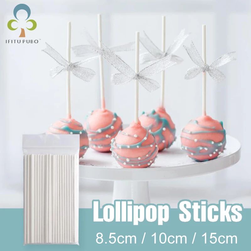 200/100/50 шт. палочки для леденцов из пищевой бумаги поп торта Lollypop конфет шоколада