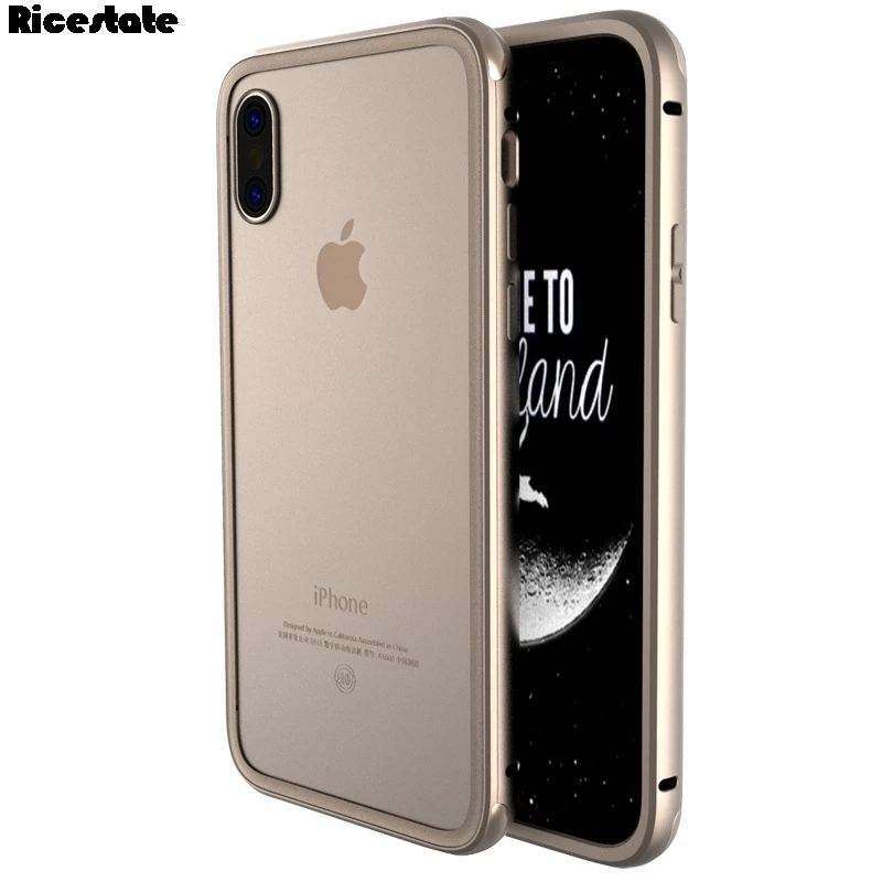 Металлический бампер защитный чехол для iphone X XS XR MAX 5 5s 6 6s 7 8 Plus круглая