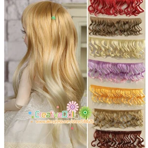 15 см  13 14 16 BJD кукольные волосынатуральные брюнетки, блондинки, розового цвета, термостойкие волосы для куклы BJD