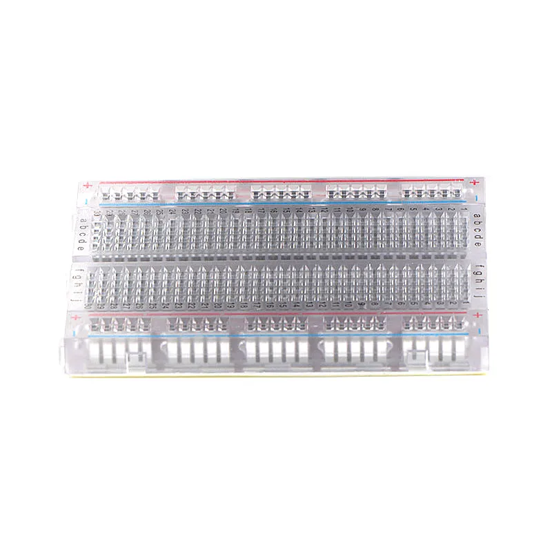 400 точечная Блокировка паяльная мини макетная плата прозрачная для arduino 83x55 мм
