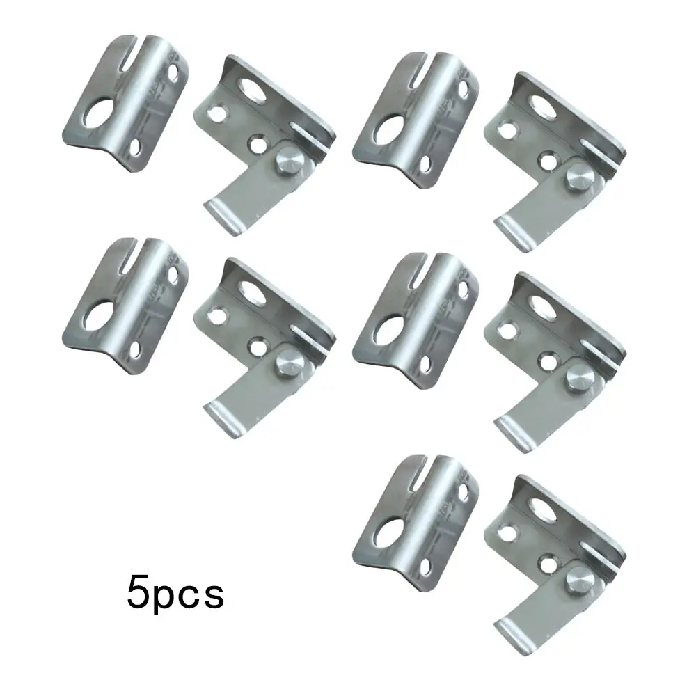5 шт. дверной замок из нержавеющей стали замок висячий замок защелка страховой болт раздвижной дверной замок Pet клетка дверной замок - Цвет: Бронза