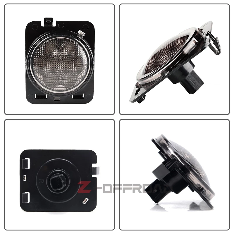 Одна пара Янтарный светодиодный фонарь для переднего крыла боковой габаритный