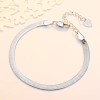 30 silver plated fashion snake chain ladies bracelet women jewelry female birthday gift wholesale drop shipping