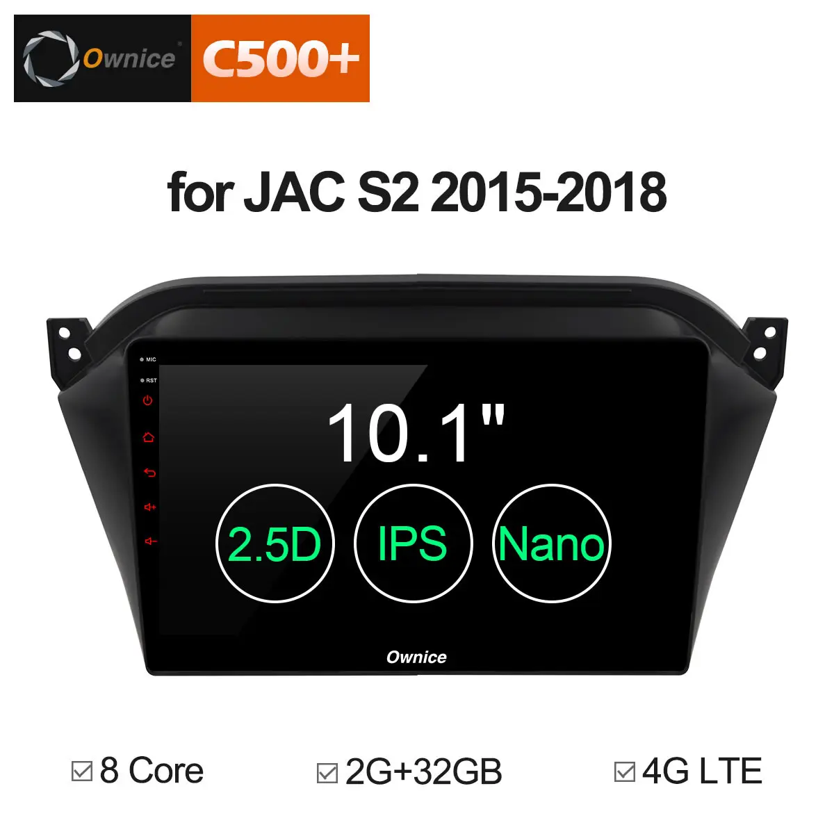 Ownice 10 1 &quotOcta core Android 8 автомобильный DVD плеер gps для JAC S2 аудио Авто Радио Стерео