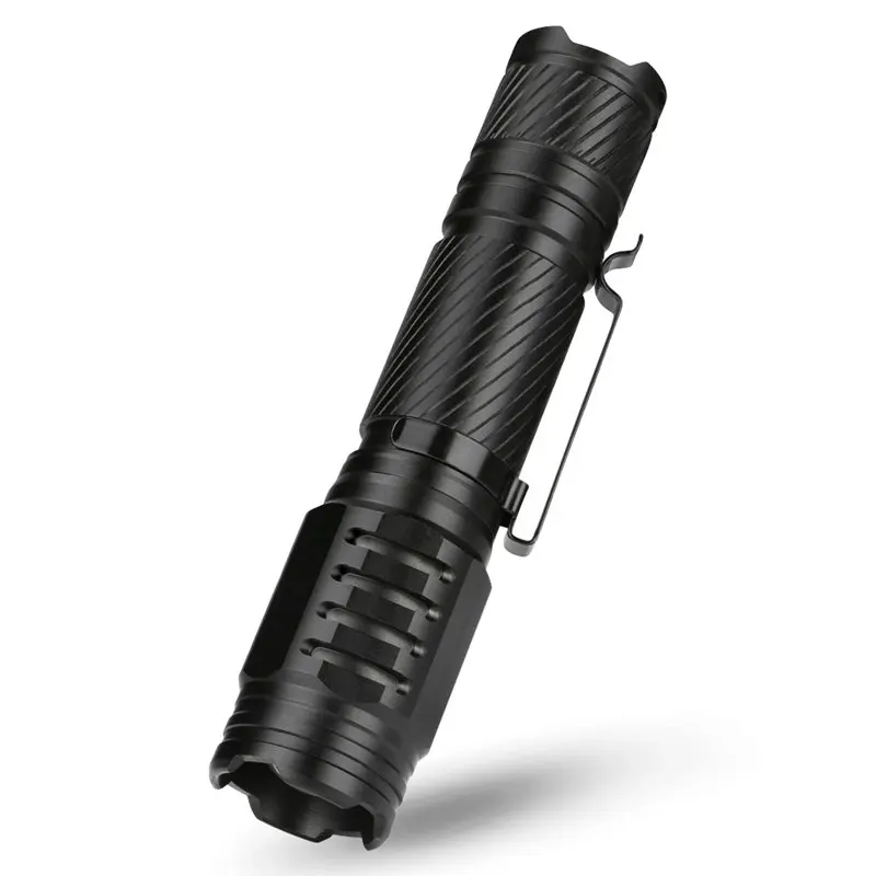 No Battery SANYI 3800LM фонарик Фонарь T6 светодиодный фонарь для самообороны тактическая лампа Linterna на 18650 батареи портативное освещение - Испускаемый цвет: No Battery
