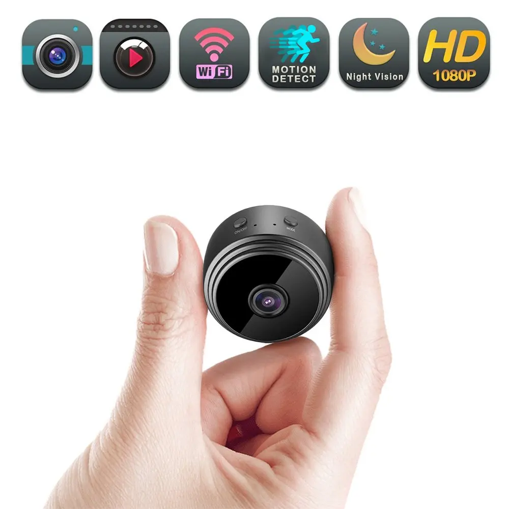 WiFi камера HD 1080P Мини обнаружения движения Портативная Домашняя Камера
