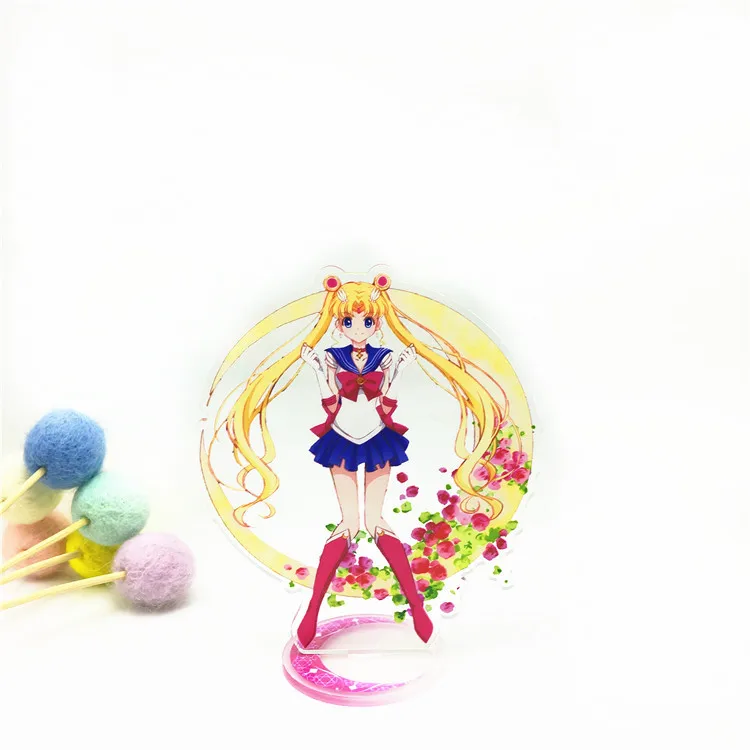 С рисунком из аниме Сейлор Мун акриловая модель на подставке игрушки