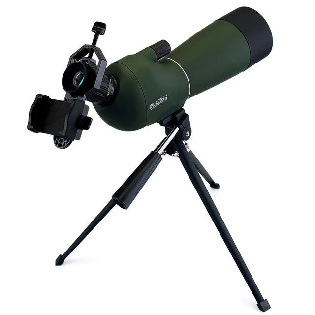 60mm SV28 50/60/70 мм с фокусирующей оптикой для наблюдения точечных целей телескопа Водонепроницаемый и брюки для девочек охотничий Монокуляр Телескоп& amp универсальные чехлы для мобильного телефона адаптер MountF9308 - Цвет: 60mm