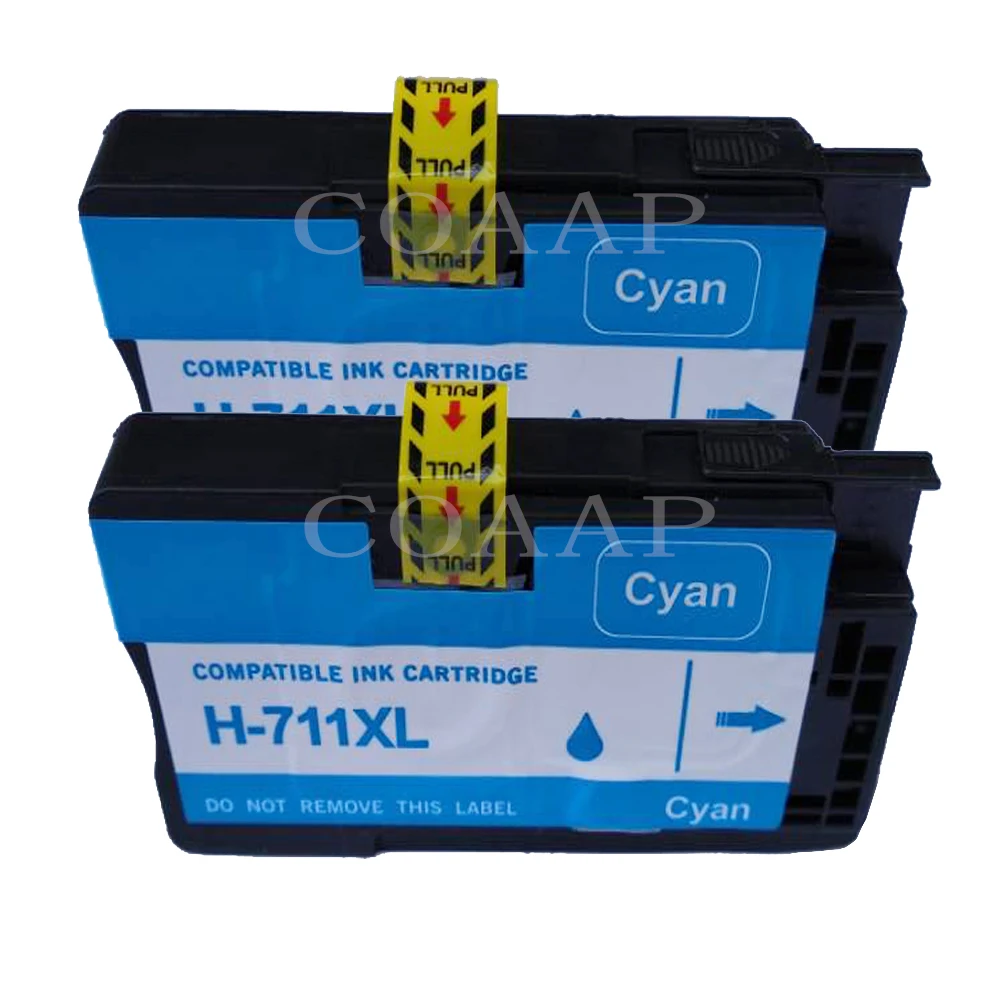 Из 2 предметов совместимый hp 711 711XL CZ130A картридж с голубой краской для 711C DesignJet T520