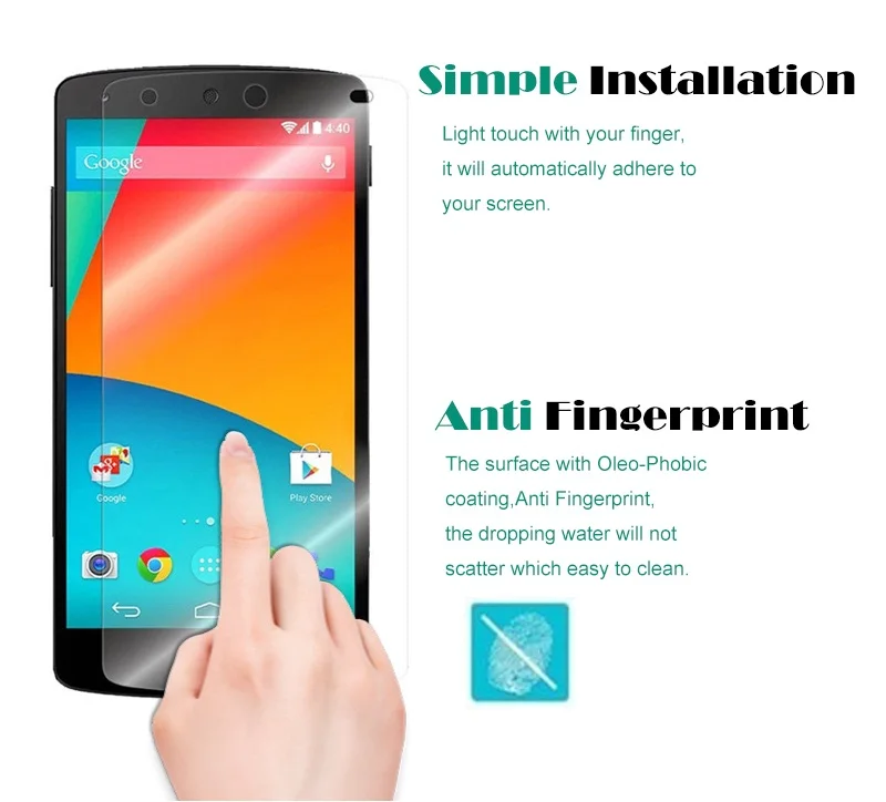 2 шт. защитная пленка из закаленного стекла высокого качества для Google nexus 5 Ecran защитное стекло