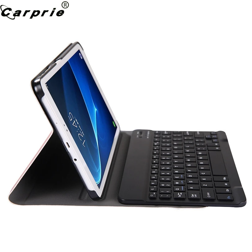 Мини беспроводная клавиатура CAPRPIE для Samsung Galaxy Tab A T580/T585 10 1 с кожаным чехлом тонкий