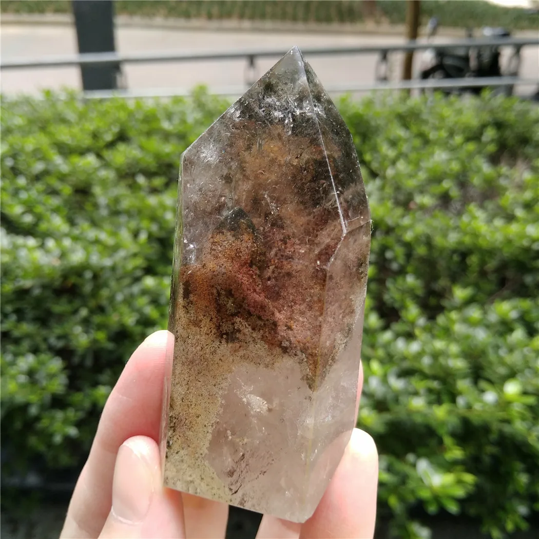 Редкий призрак Кварцевая палочка искусственная точка живописный кристалл