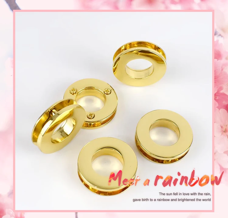 Meetee 4/10 шт. ID11/13 мм металлический глазок винтовая застежка уплотнительное кольцо с зажимом застежка DIY швейное изделие для сумки ремень крючок для ремней оборудования кожаные аксессуары