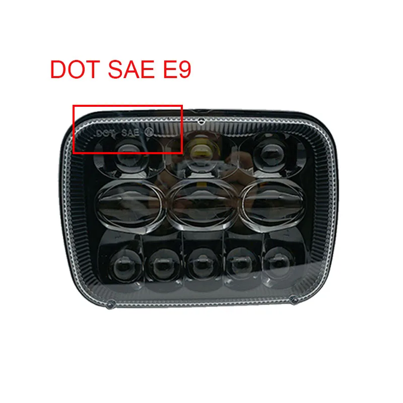 Светодиодные фары DOT 5x7 дюймов герметичный луч для Jeep Wrangler JK Cherokee XJ YJ JKU 4x4 Toyota Tacoma