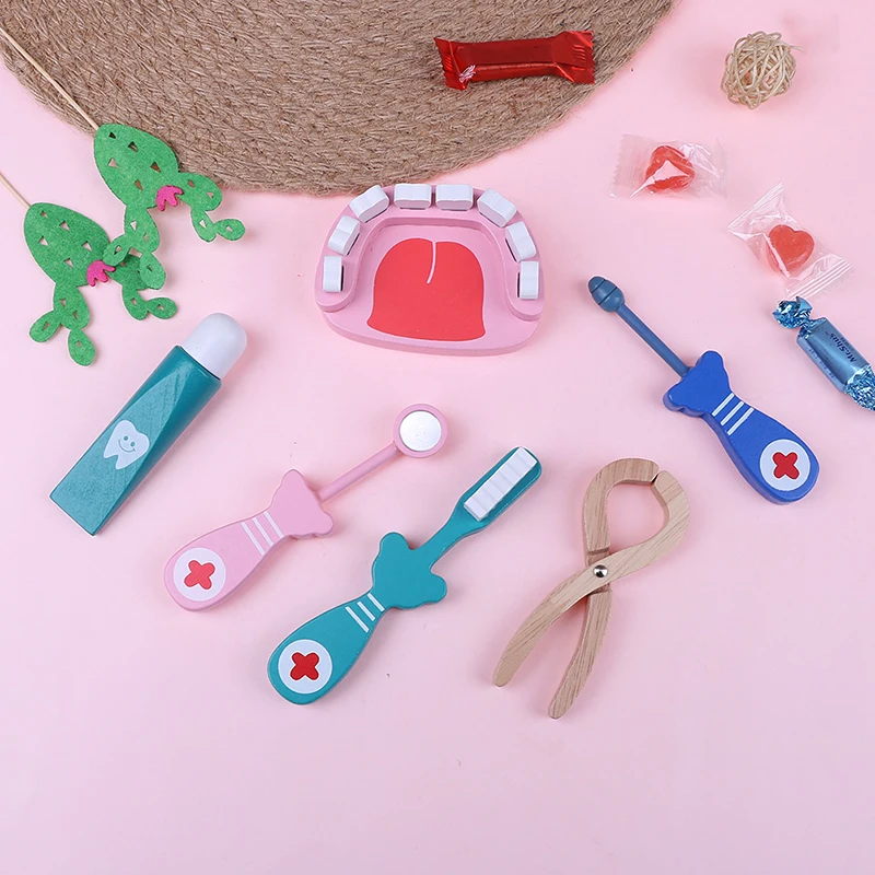 6 шт./компл. обучающая игрушка для ролевых игр детей ролевые игры деревянная