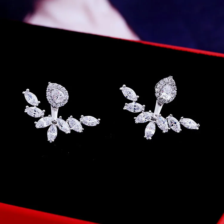 Распродажа серебро 925 пробы европейские Кристаллы из австрийских модных капель