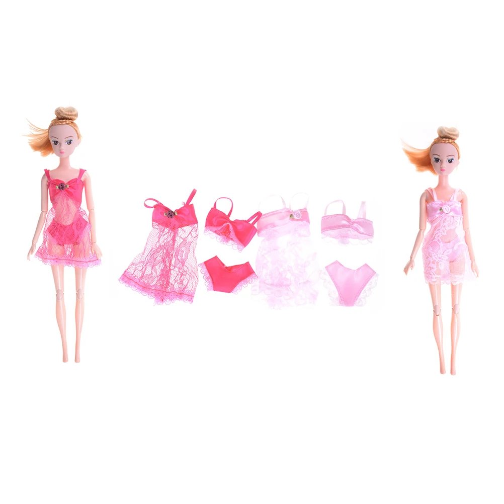 Высокое качество 3 шт./компл. сексуальная модная одежда кукольная Пижама нижнее