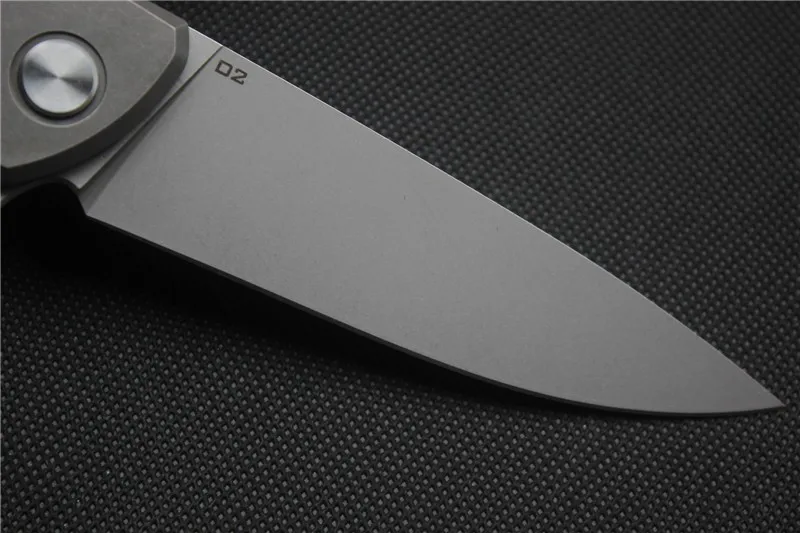 Складной нож Green thorn F95 Flipper титановый Карманный резец с плоской ручкой лезвие D2 TC4