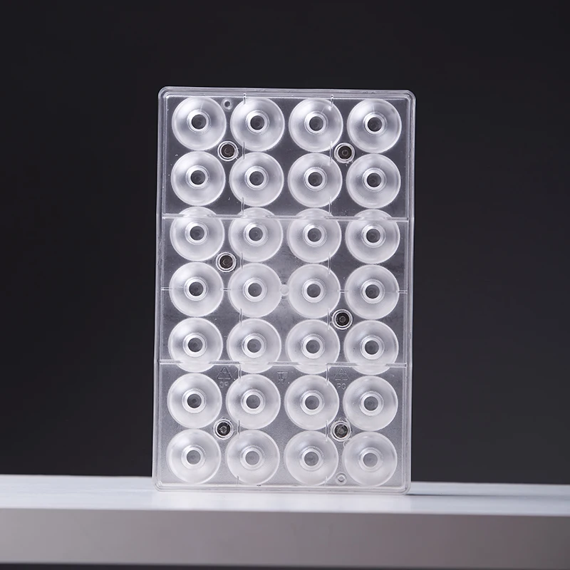 LONSI Прозрачная Жесткая круглая форма 3d неразъемная для шоколада Поликарбонат DIY 28