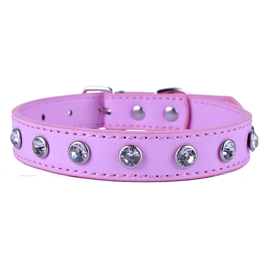 ошейники для собак все Bling Diamante Щенок Ошейник красный розовый белый черный