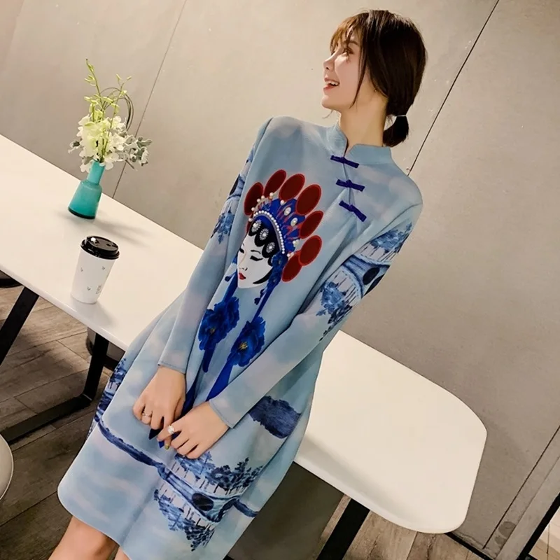 Женский Чонсам Qipao винтажное платье в стиле ретро элегантное китайское TA1336 весна
