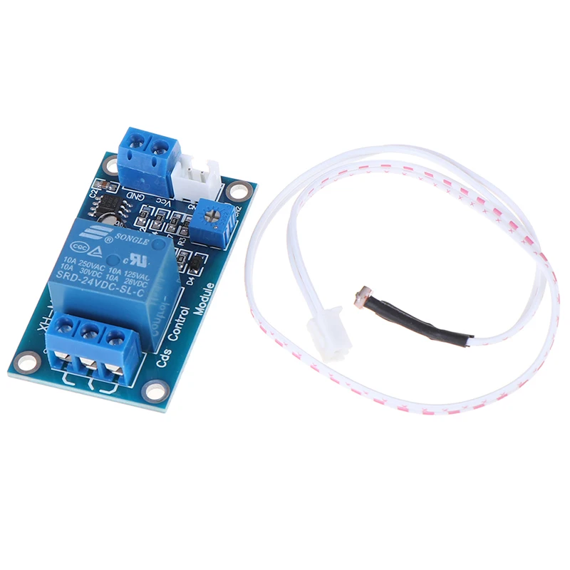1 комплект DC 24 В светильник переключатель управления реле фоторезистора модуль