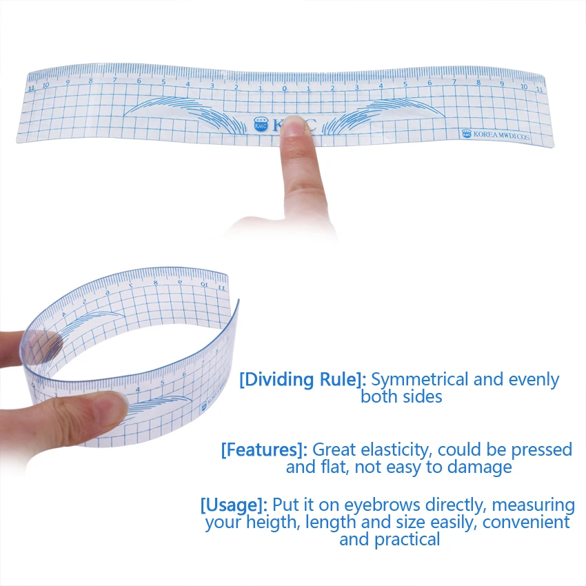Линейка для макияжа бровей пластиковый трафарет измерение формирование