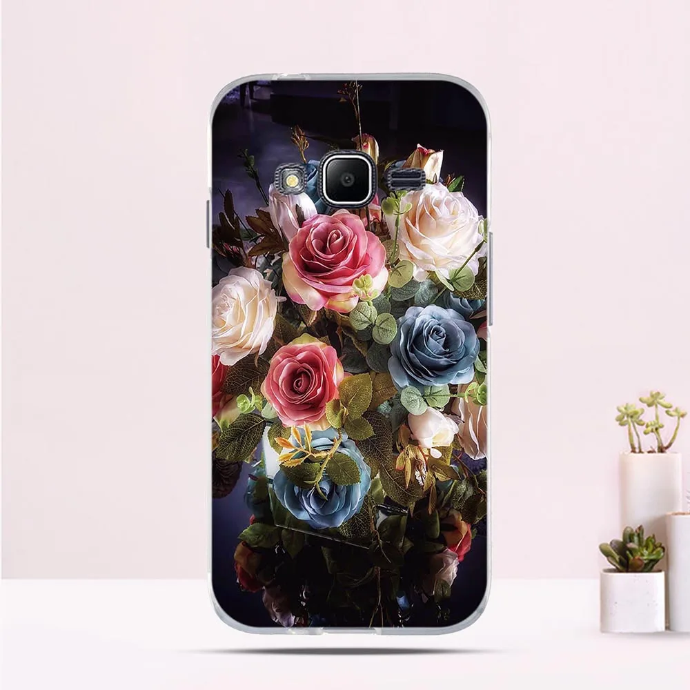 Задняя крышка для Samsung Galaxy J1 mini prime J106F силиконовые ТПУ чехлы телефонов Милый Котик
