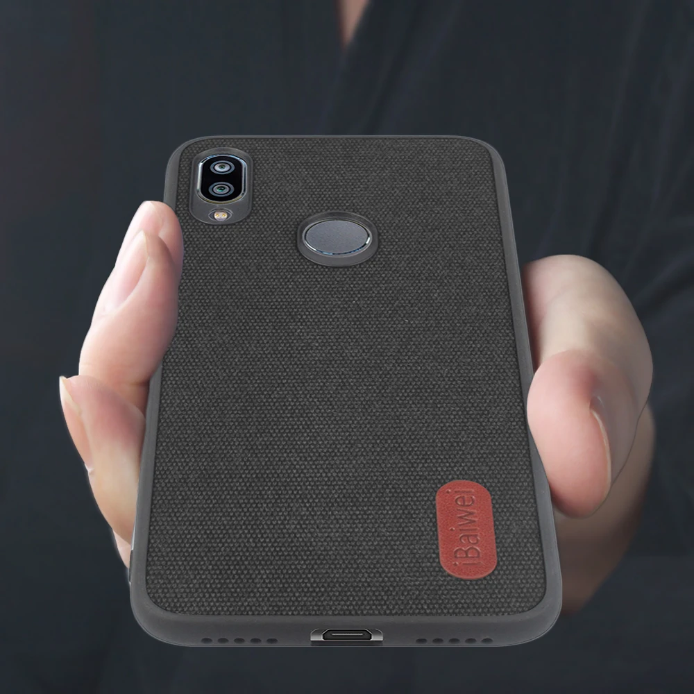 Тканевый чехол для Xiaomi Redmi Note 7 7Pro с текстурой ткани задняя крышка роскошный