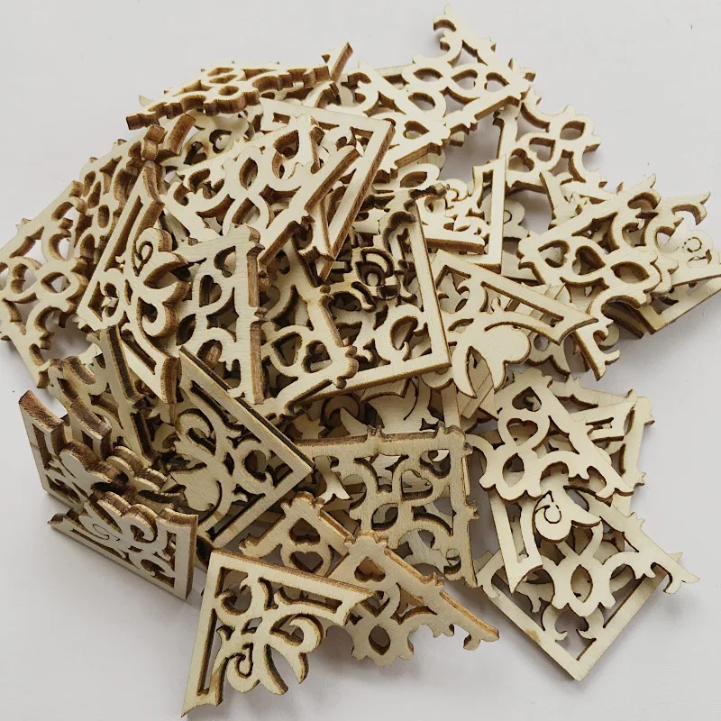 50pcs Wooden Gift Natural Rustic Wood Craft Labels for Home DIY Supplies Wedding Decoration | Дом и сад