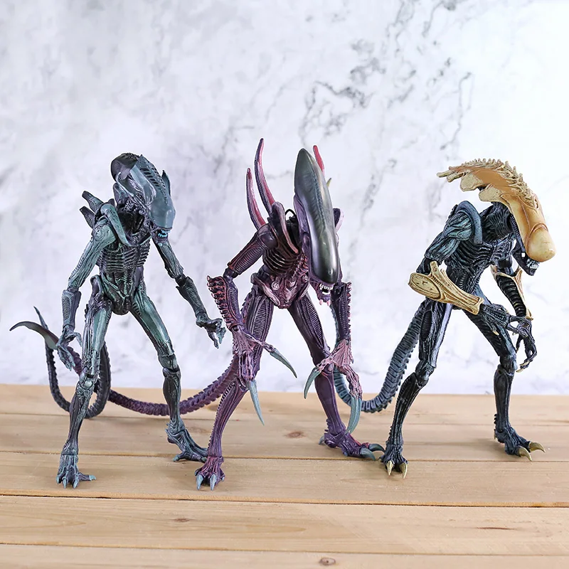 NECA Alien VS. Figura de acción de Predator Arachnoid / Chrysalis / Razor Claws Alien PVC, juguete