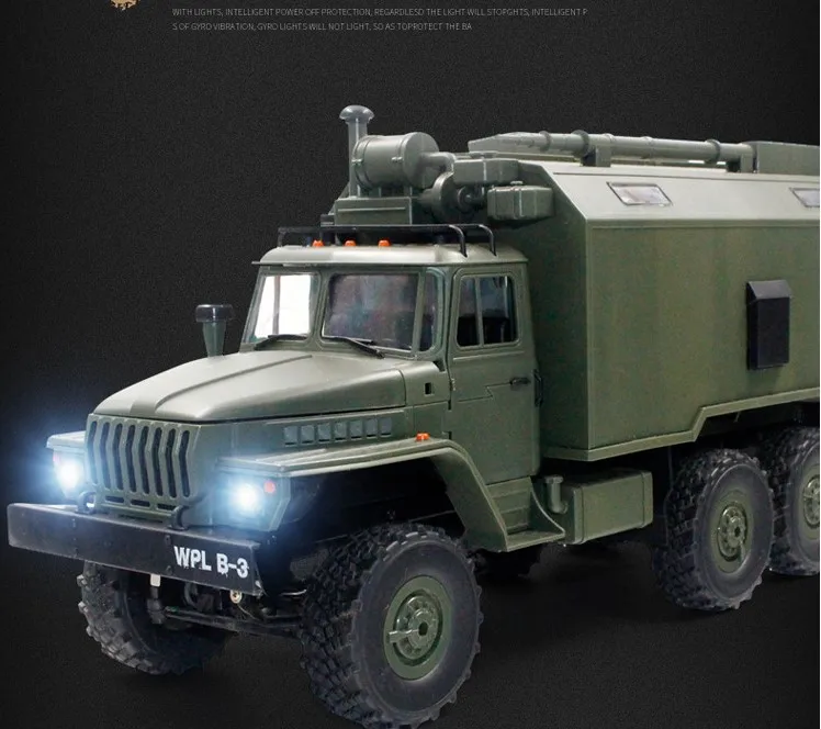 2018 Новый WPL RC грузовик B36 Урал 1/16 2 4G 6WD дистанционного Управление Военный Грузовик