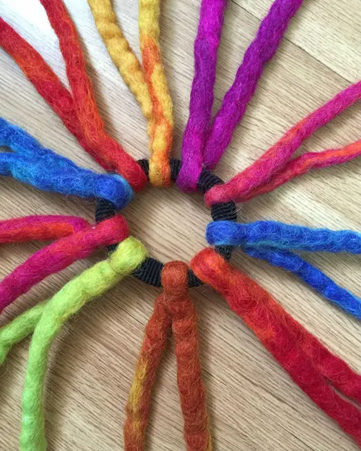 

Caribbean Dreadlock Pirate Wig Handmade Pure Wool Dreadlocks Hair Band DIY Fancy Dress Costume Accessory