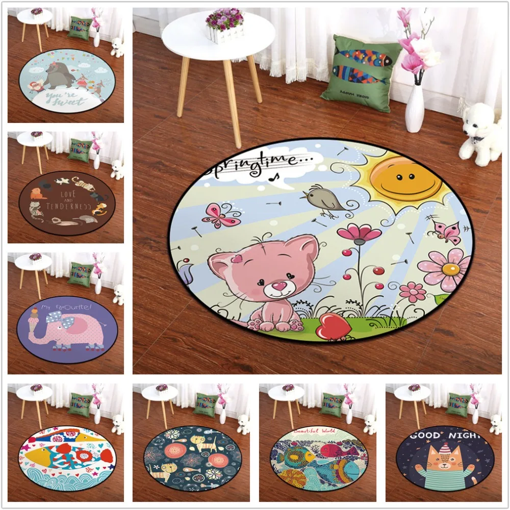 Абстрактный товары для кошек коврики с рыбками и ковры детей дома гостиная