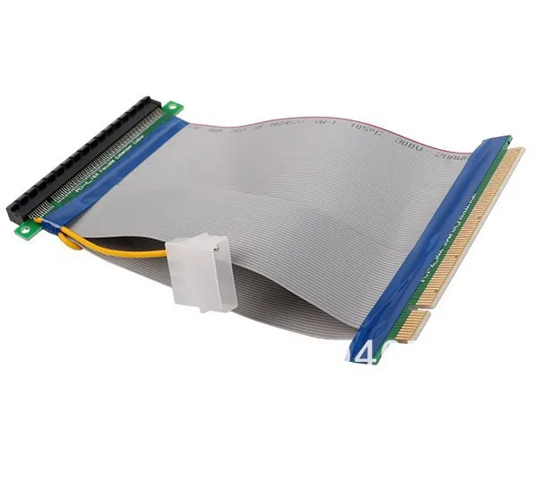 PCI E Express X16 карта расширения Гибкий Ленточный удлинитель Кабель с источником