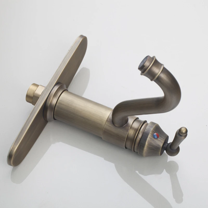 Роскошный античный латунный смеситель KEMAIDI для раковины в ванной комнате