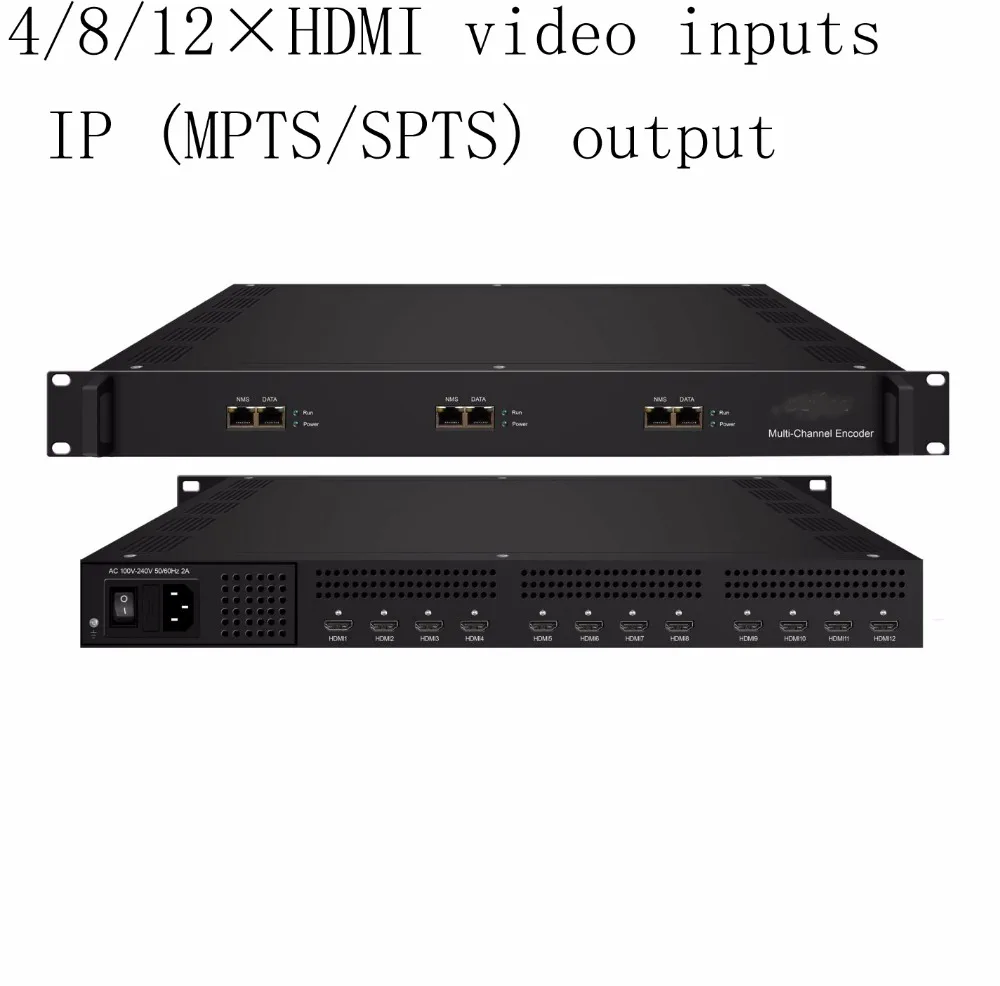 Multi кодировщик каналов 4/8/12 * HDMI видеовходы со стандартным кодированием видео/H.264 IP