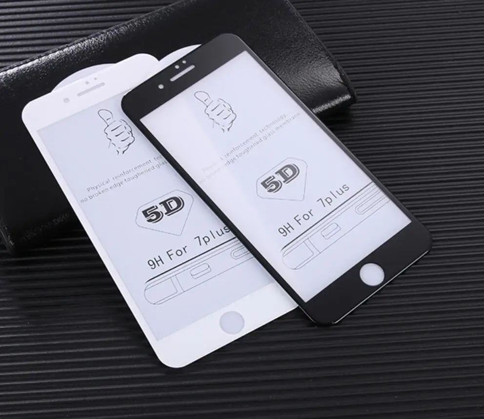 CAMDEMS 5D Full Cover Tempered Glass for iPhone 12 12pro max xr X 8 7 6 Protective Screen Protector retail box 200pcs | Мобильные