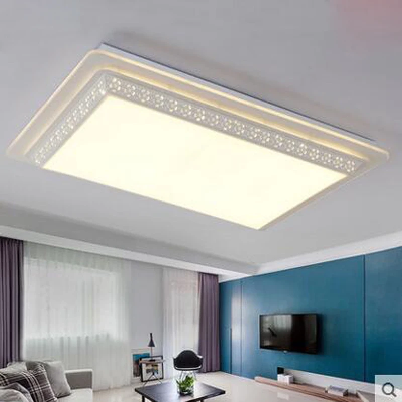 Светильники для гостиной прямоугольная атмосфера минималистичный современный